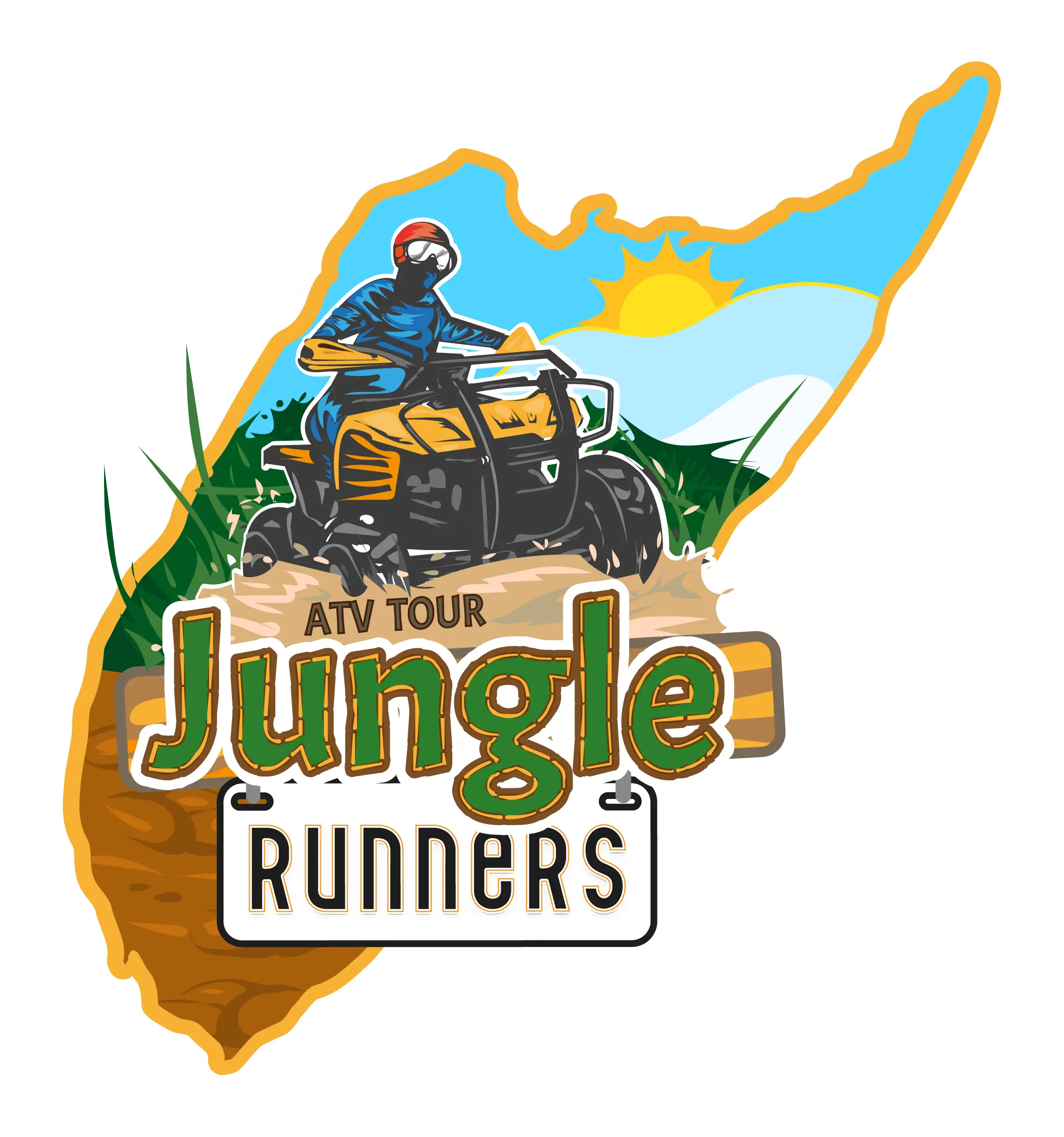 Jungle Runners logo for Cozumel ATV tours and jungle adventure experiences in Mexico