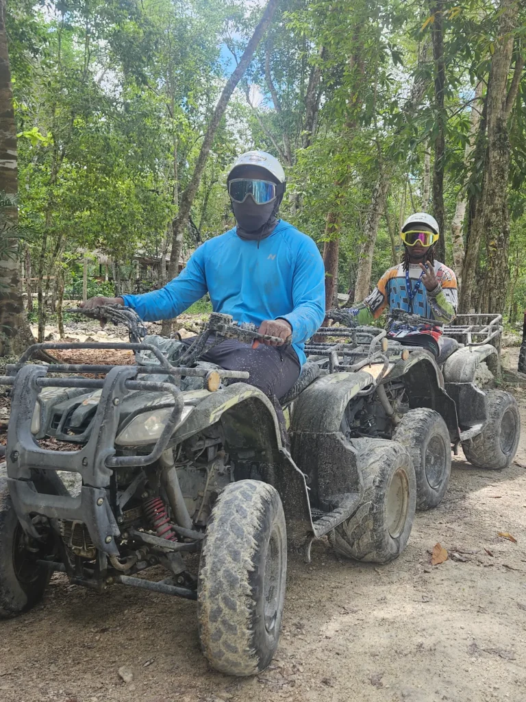 Guided ATV tour through jungle trails in Cozumel Mexico